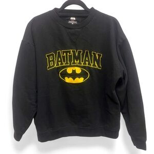 Batman Six Flags branded appliqué logo, 100% cotton crew neck sweatshirt size M